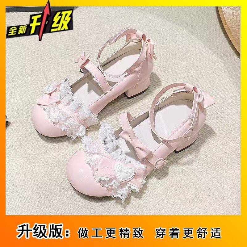 Scarpe Mary Jane versatili e carine con fiocco, da donna, esplosione celebrità di Internet, temperamento da brezza serale, comode, punta tonda, scarpe antiscivolo 2025