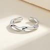 Classic Simple Mobius Couple Rings for Women Men Personality Silver Color Stainless Steel Finger Party Jewelry Gift Colorfast