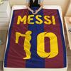 1PC Messi Patterned Flannel Blanket Suitable For All Seasons for Home Decor Warmth and Comfort Gifts Holiday Present