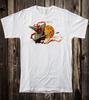 Retro Vintage Style Halloween Tee T Shirt Jacko O Lantern and Witch