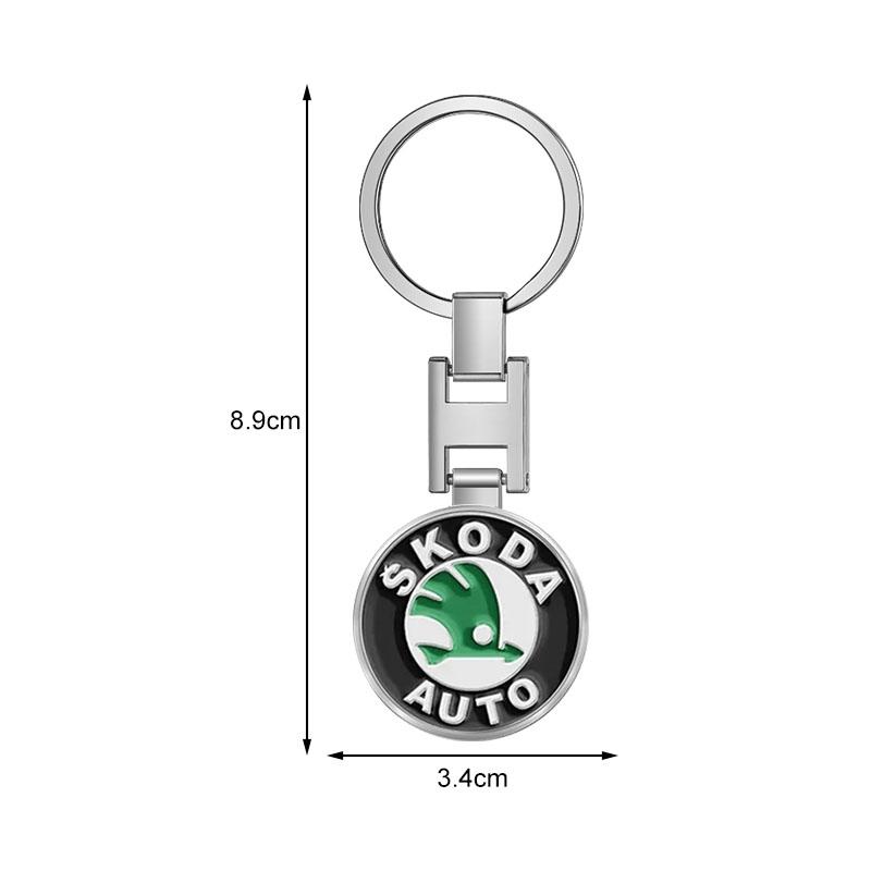 Car Keychain Car Emblem Gift with Key Ring Auto Accessories for Skoda SCALA Superb Octavia 2 3 A4 A5 Fabia Kamiq Kapoq Kodiaq Rapid