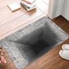 3D Trap Rock Deep Pit Pattern Doormat Mat Anti-Slip  Bath Kitchen Toilet Rug Carpet 40*60cm