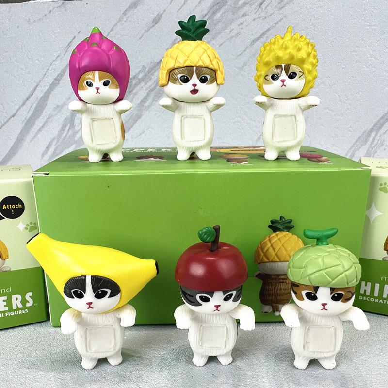Neue Produkte auf Lager Mofusand Puppe Katze Frucht Blind Box Handgemacht Weibliche Heilungs-Serie Schreibtisch-Dekoration Überraschungsgeschenk Für Mädchen