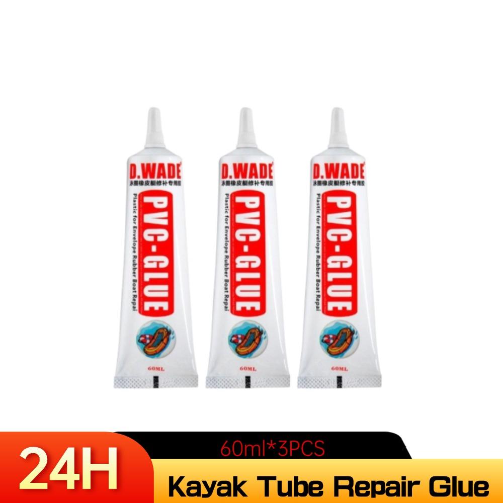 60ML PVC Adhesive Inflatable Boat Repair Glue SUP Repair Glue Tubes Inflatable Boat Paddle Board Kayak Tube Repair Glue 5/3/1pcs