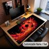 Soccer Theme Custom Mouse Pad Personalized With Name Text Customized Desk Mat For Office Home Decor