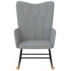 Rocking Chair Light Grey Fabric