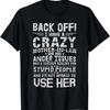 Vintage Ik Heb Een Gekke Schoonmoeder Grappig Familie Schoonzoon T-Shirt