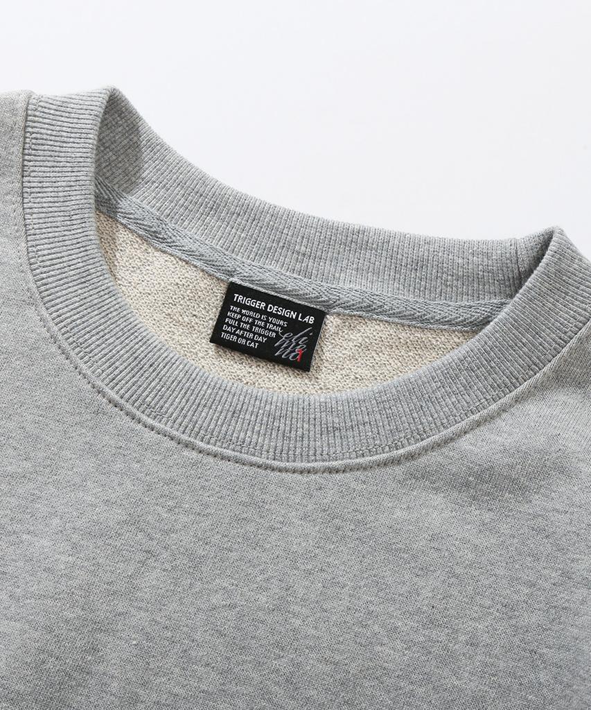 ELIMENO El Graffiti Oversized Sweatshirt Gray (Purple)