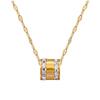 Zirkonia Kleine Taille Persoonlijkheid Minimalistisch Oven Echt Goud Ketting Vrouwelijke Sleutelbeen Ketting