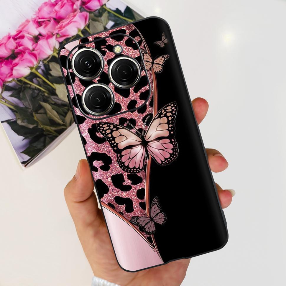 For Tecno Spark 20 Pro Casing KJ6 Luxury Candy Painted Cover Soft Silicone Case For Tecno Spark 20 Spark20 Pro Housing Funda