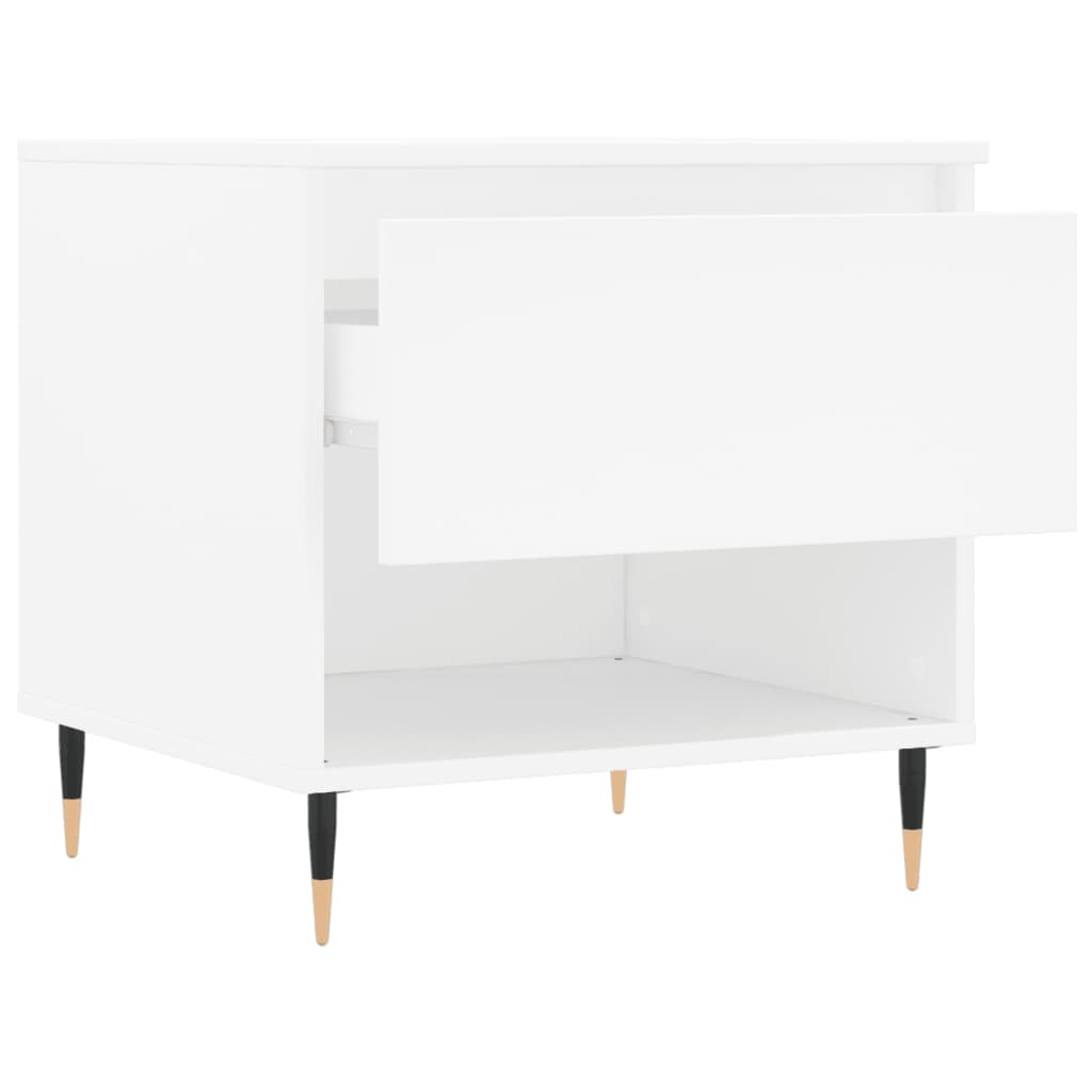 Coffee Table White 50 X 46 X 50 Cm Particleboard