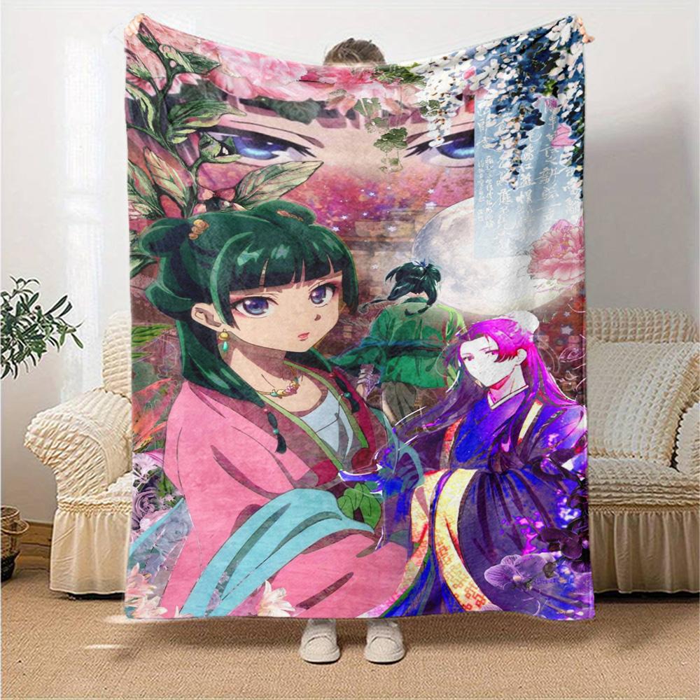 The Apothecary Diaries Print Flannel Blanket High Quality Warm Comfortable Cover for All Seasons Perfect for Gifts Home Decor