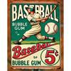 Pc Vintage Baseball Metal Sign Retro Aluminum Wall Art for Home Decor Frameless Hanging Decorative Plaque