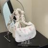 Vintage Style Small Handbag Underarm Purse with Floral Print and Adjustable Strap for Everyday Use and Casual Outfits
