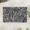 Wagonic Zebra Muster Digitaldruck 50 x 70 cm. Dekorative Mehrzweck-Tür- und Fußmatte für Innen- und Außenbereich