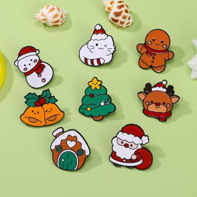Kreative Weihnachts-Broschen-Serie: Niedliche Nikolaus & Rentier Anstecker