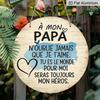 2D Flat Retro Aluminum Wall Decorations In Various Sizes. The French Quote "To My Father, You Will Always Be My Hero" Is An Ideal Choice for Home