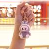 Flocking Cute Keychain Cartoon Doll Schoolbag Student Pendant Gift Pendant