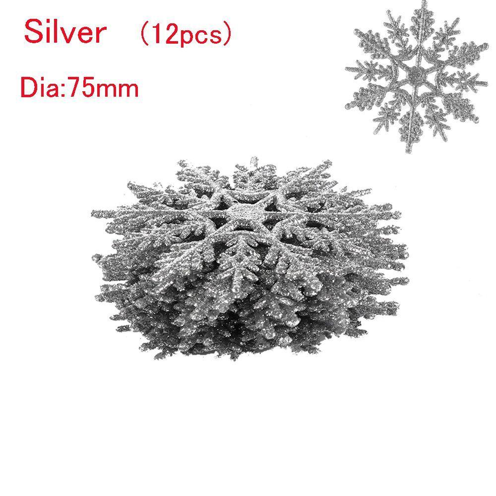 pendant DIY Craft Glitter Snowflake Party Ornaments Christmas Tree Decor Festival Decoration
