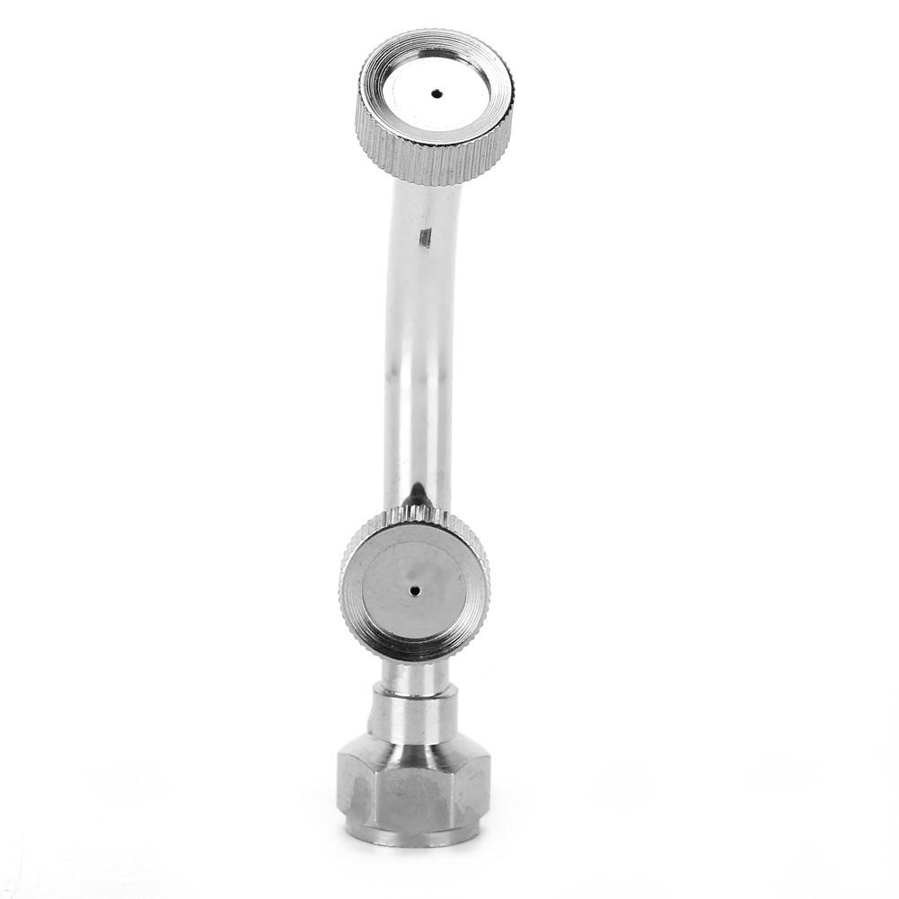 G1/4 Dual Nozzle Stainless Steel Fan Shaped Spray Nozzle Agriculture Electric Sprayer Accessory