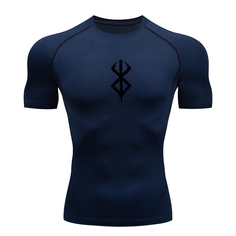 2026 Men's Versatile Running Sports Fashion Short Sleeve Tight-Fit Training T-shirt