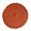 6PCS Round Braided Placemats for Dining Tables Woven Heat Resistant Table Mats for Dinner Parties Wedding Thermal Insulation Mat