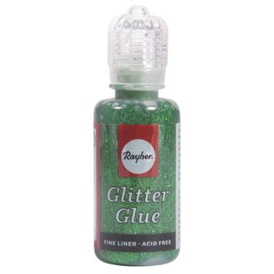 Colle pailletée métallique, flacon 20 ml, vert feuillage