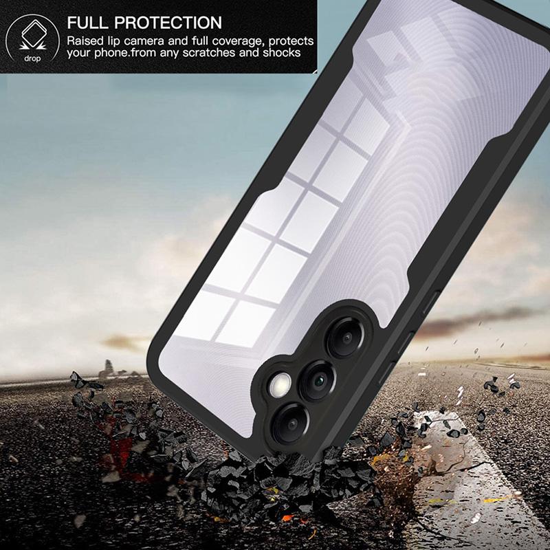 For Realme C25 Phone Case 360 Full Body Screen Protector Transparent Case For OPPO Realme C25 for Realme C25Y C25S Phone Cover