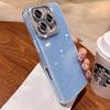 Acryl Glitzer Strass 2-in-1 Bonbonfarbe Hülle für iPhone 16 15 14 13 12 11 Pro Max Plus Juwelenbesetzte Schutzhülle