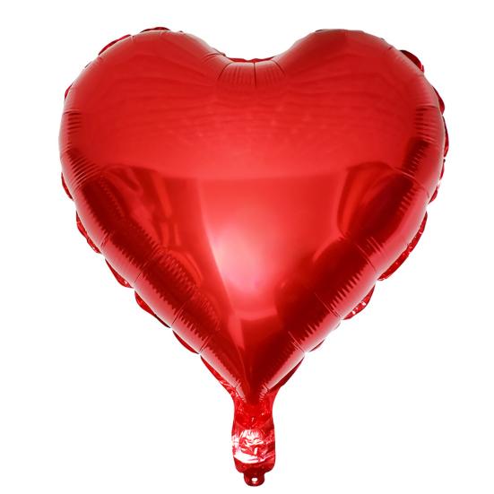 1 Set Valentine's Day Decorative Easy Balloons Mirror Design To Inflate Heart Confetti Balloon Wedding