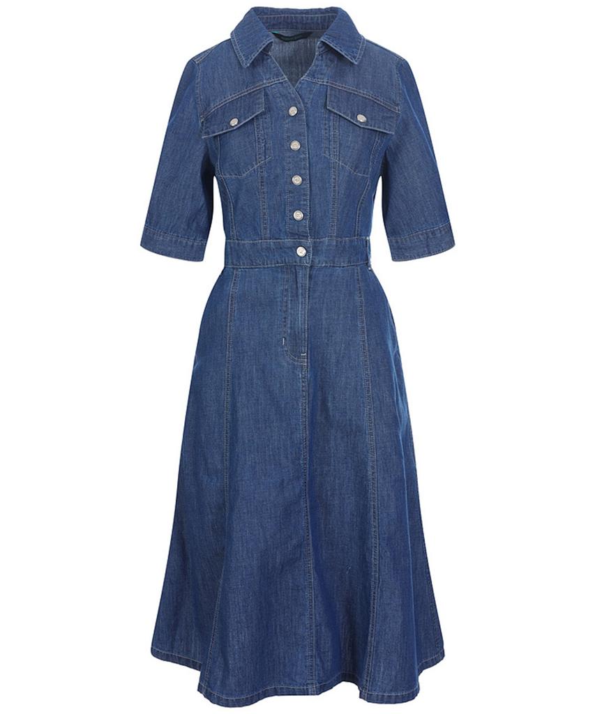 MESENSE Denim Jurk met Kraag_Mb55Dom202Z