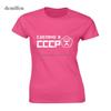 Summer Cccp Russian T Shirts Women Ussr Soviet Union Short Sleeve Tshirt Moscow Russia Girl Tees