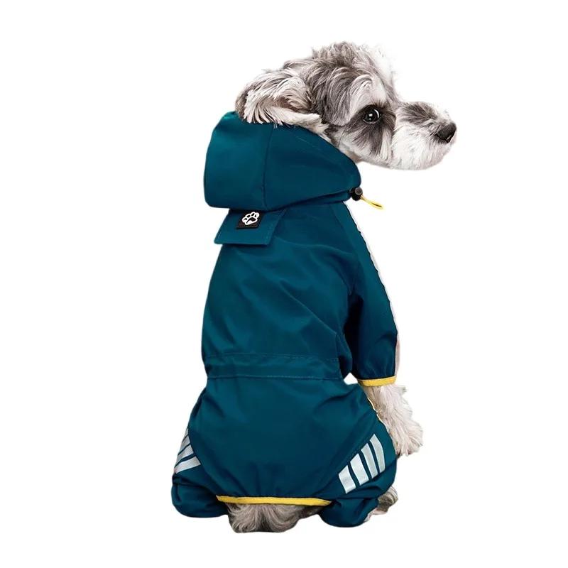 Huisdier Regenjassen Hond Reflecterend Waterdicht Puppy Regenjassen met Capuchon voor Kleine Middelgrote Honden Jumpsuit Chihuahua Franse Bulldog Overall