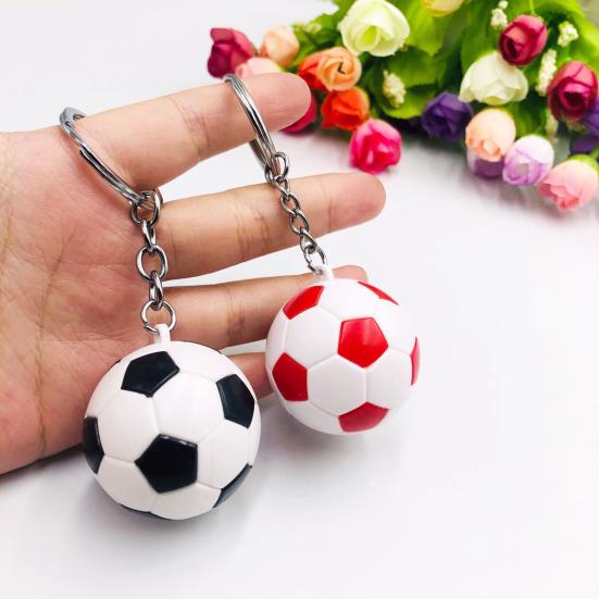 Football Key Chain Multi-purpose Realistic Three-dimensional Smooth Surface Reusable Souvenir Gifts Mini Soccer Key Pendant Sports Ornament