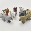 MOC Animals Building Blocks Forest Zoo Saber Toothed Tiger Bear Elk Elephant Eagle Shark Monkey Lion Mini Brick Toy Kid Gift S09