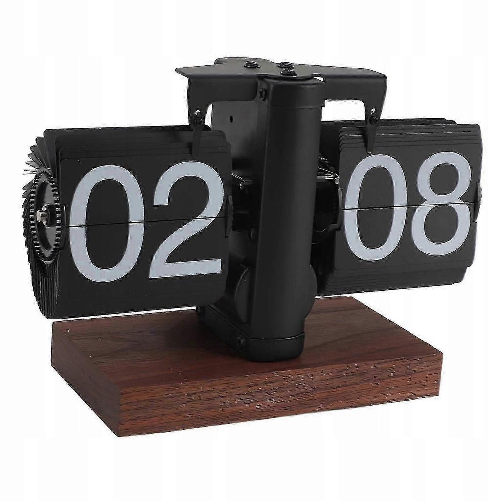 Vintage 24-Hour Tilting Desk Clock with Non-Slip Base