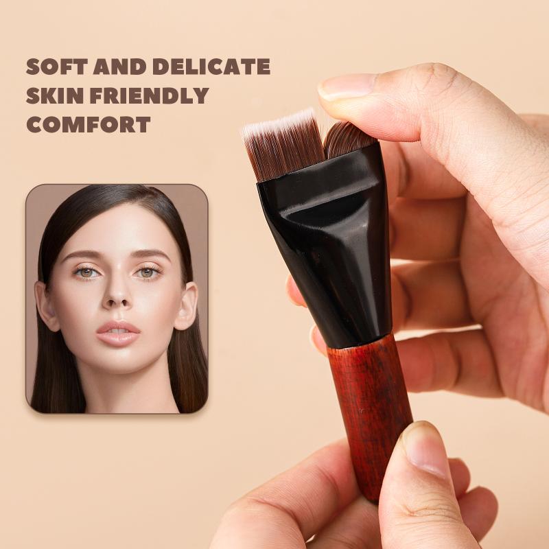 Ultra Thin Foundation Brush Flat Head Face Contour Brush Wooden Handle Make Up Brush Blending Foundation Cream Makeup Brushes