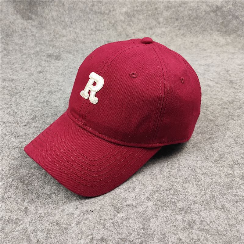 Large Head Circumference Large Size Hat Men's and Women's Soft Top Letter Baseball Cap Four Seasons Men's Cap R Word