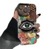 High-End Leopard Print Eyes Phone Case for iPhone 15 Pro Max, 17, and 16 Pro Max