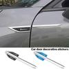 3D Metal Car Leaf Board Side Sticker Auto Door Label Body Decorative Blade Decals For 4C 159 166 Giulia 156 147 8C GT