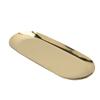 Oval Jewelry Tray Mirror Reflection Vacuum Plating Oval Decorative Tray Glossy Edge Oval Nail Storage Tray for Jewelry
