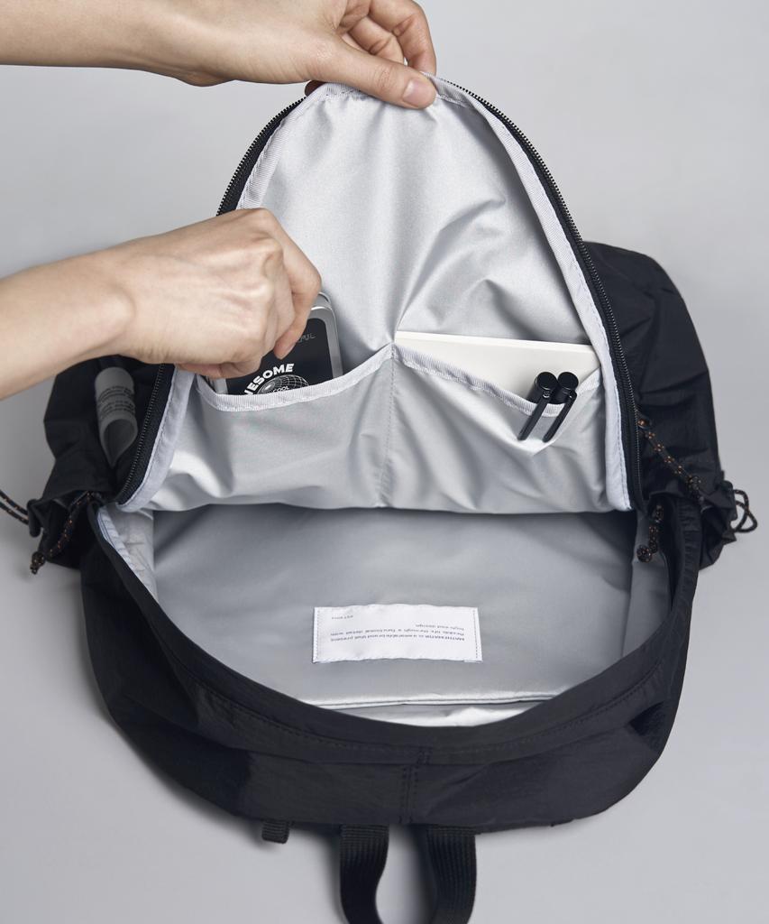 Mathematik Ian W40 Simple Backpack Lightweight Nylon Daily Bag Backpack Cloud Gray