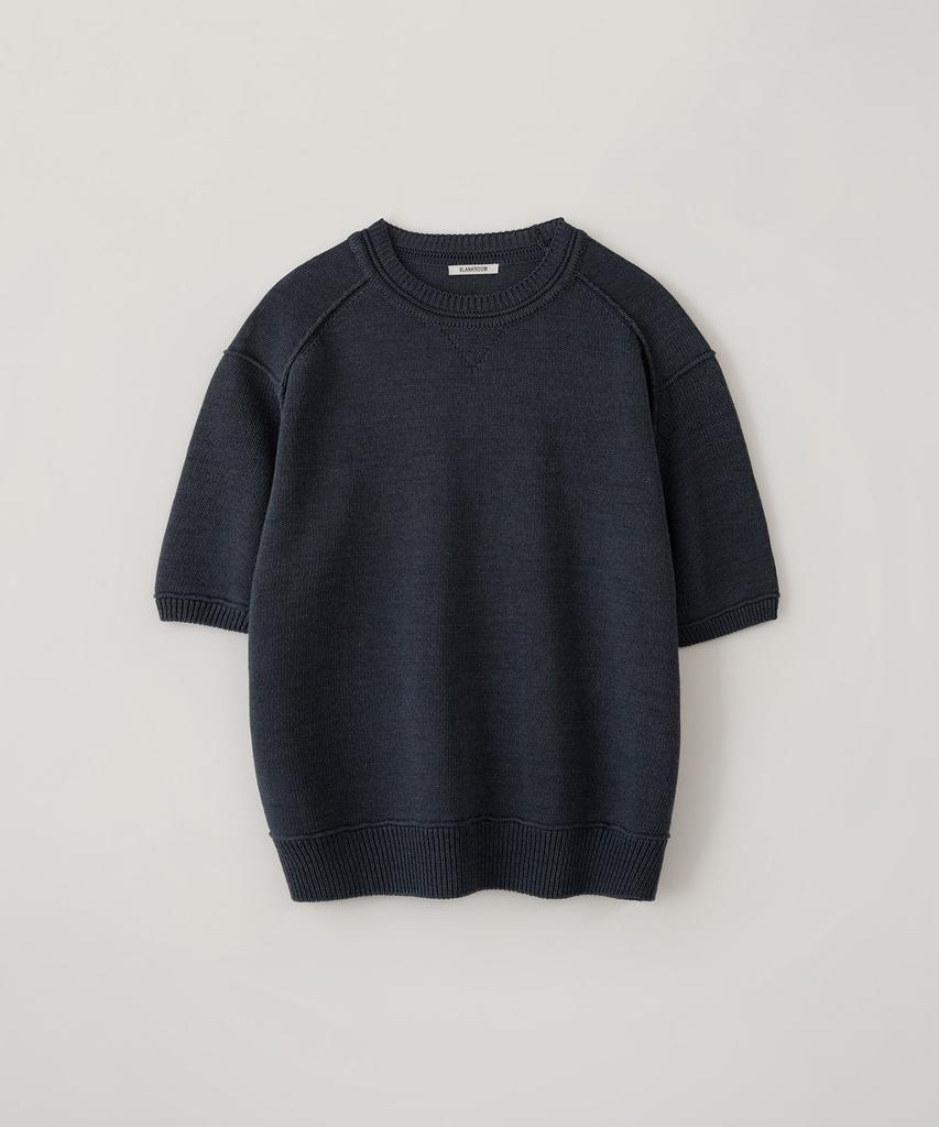 BLANKROOM Gym Half Knit_Indigo