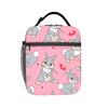 Pink Bambis Thumper Insulated Lunch Bag Cooler Bag Reusable,Meal Container Cartoon Rabbit Portable Tote Lunch Box Men Women