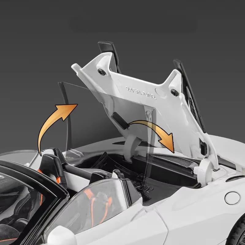 1:24 McLaren 720S Lydinio Lenktyninio Automobilio Modelis Lieto Metalo Sportinio Automobilio Modelis Simuliacinis Garsas ir Šviesa Kolekciniai Papuošalai Vaikų Žaislai Berniukų Dovana