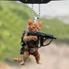 Hanging Ornament Cute Animal Decoration Creative Shape with Lanyard Easy To Hang Car Rearview Mirrors Ornament Hanging Charms