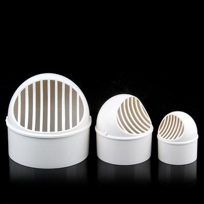 Ny PVC-luftventil Halvsfärisk Vit Kanalisationsventilation Ventilkåpa Vägg Tak