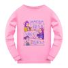 5021 T-shirt a maniche lunghe con stampa Super Star per bambine Rumi Zoey Mira