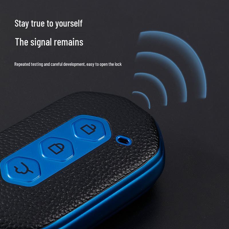 Leather Key Case for Wuling Capgemini Smart Remote Key