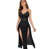 Split Dress Lace Sexy Lingerie Transparent Women Suspenders Skirt Erotic Underwear Ladies Night Club Dresses